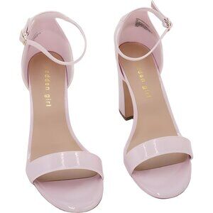 Madden Girl Sasha Block-Heel Dress Rose Patent Women 7M